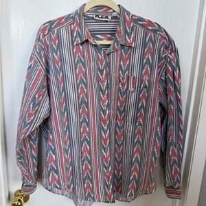 Vintage Western Button Down Shirt by KZK Limited